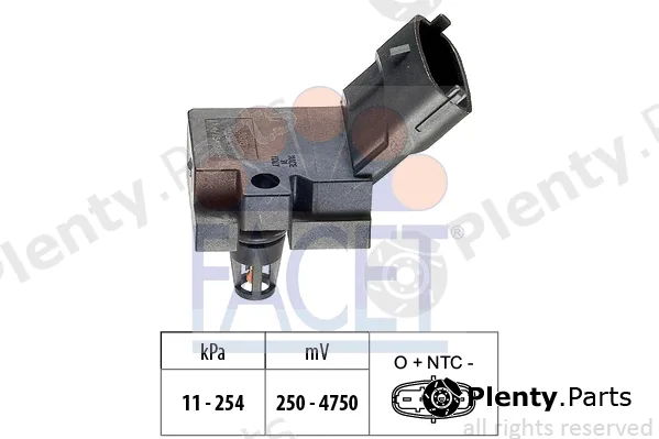 Facet 10.3078 — Air Pressure Sensor, altitude adaption Made in Italy - OE Equivalent