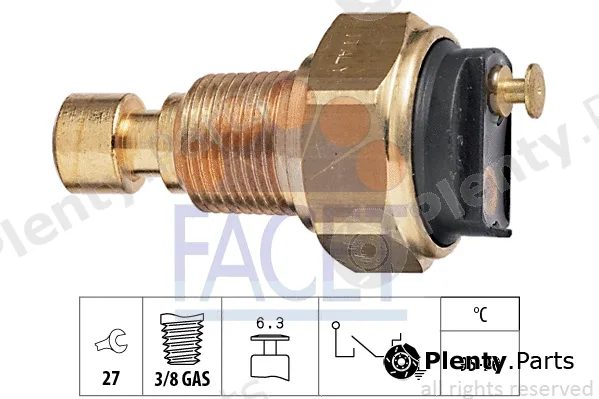 Facet 7.5037 — Temperature Switch, radiator fan Made in Italy - OE Equivalent