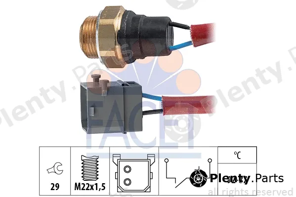 Facet 7.5144 — Temperature Switch, radiator fan Made in Italy - OE Equivalent