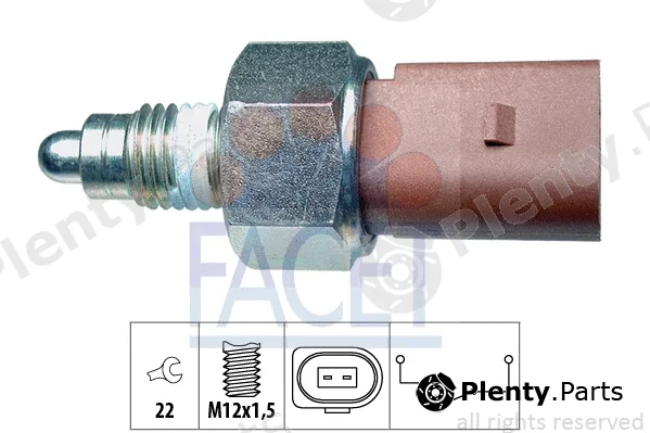 Facet 7.6266 — Switch, reverse light Made in Italy - OE Equivalent