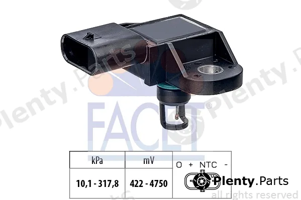 Facet 10.3412 — Air Pressure Sensor, altitude adaption Made in Italy - OE Equivalent