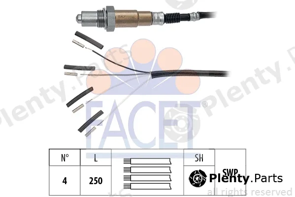Facet 10.8235 — Lambda Sensor Made in Italy - OE Equivalent