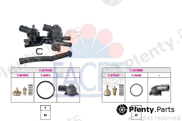 Facet 7.7956KK — Thermostat, coolant OE Equivalent
