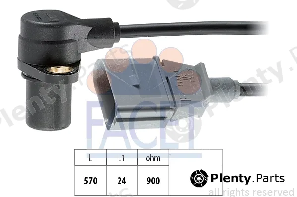Facet 9.0172 — Sensor, crankshaft pulse Made in Italy - OE Equivalent