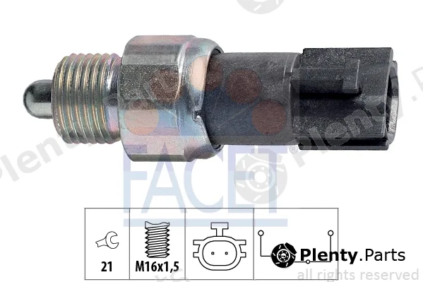 Facet 7.6232 — Switch, reverse light Made in Italy - OE Equivalent