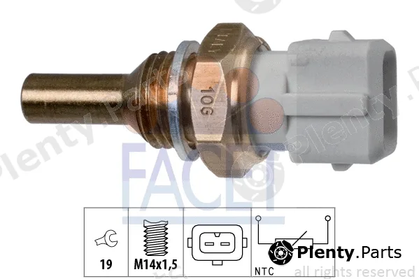 Facet 7.3126 — Sensor, coolant temperature Made in Italy - OE Equivalent