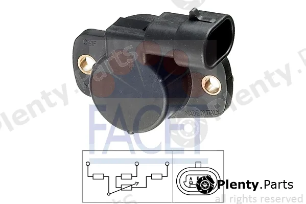 Facet 10.5083 — Sensor, throttle position Made in Italy - OE Equivalent