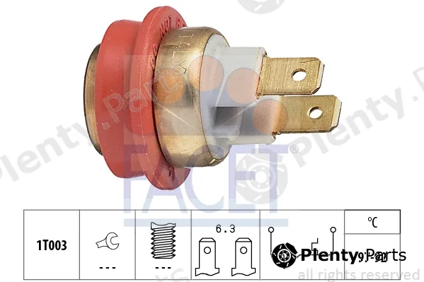Facet 7.5093 — Temperature Switch, radiator fan Made in Italy - OE Equivalent