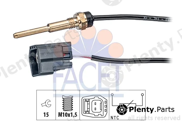 Facet 7.3289 — Sensor, coolant temperature Made in Italy - OE Equivalent