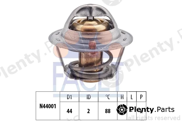 Facet 7.8227S — Thermostat, coolant Made in Italy - OE Equivalent