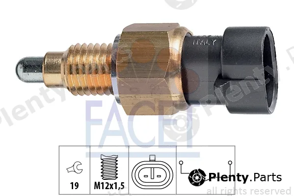 Facet 7.6249 — Switch, reverse light Made in Italy - OE Equivalent