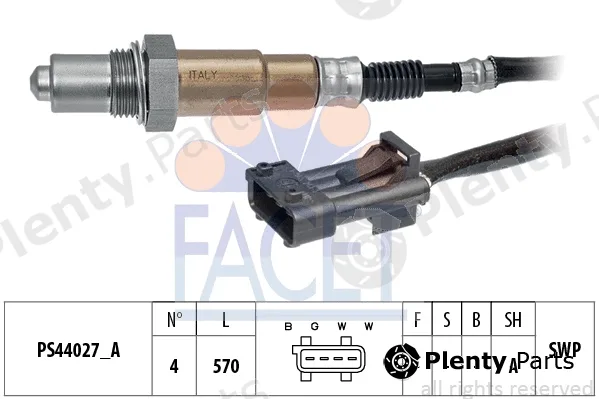 Facet 10.8334 — Lambda Sensor Made in Italy - OE Equivalent