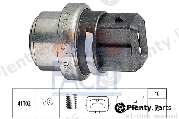 Facet 7.4133 — Temperature Switch, coolant warning lamp Made in Italy - OE Equivalent