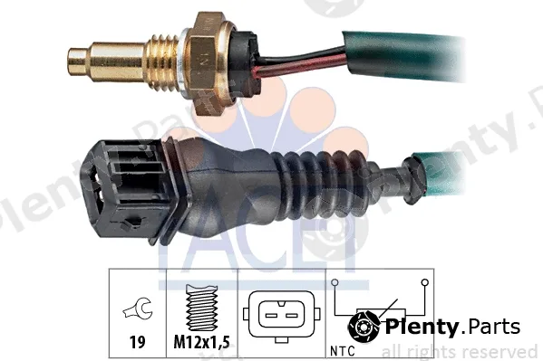 Facet 7.3237 — Sensor, coolant temperature Made in Italy - OE Equivalent