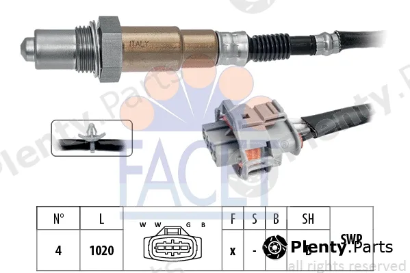 Facet 10.8378 — Lambda Sensor Made in Italy - OE Equivalent