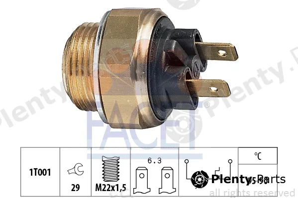 Facet 7.5020 — Temperature Switch, radiator fan Made in Italy - OE Equivalent