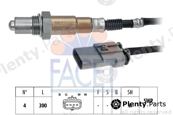 Facet 10.8349 — Lambda Sensor Made in Italy - OE Equivalent