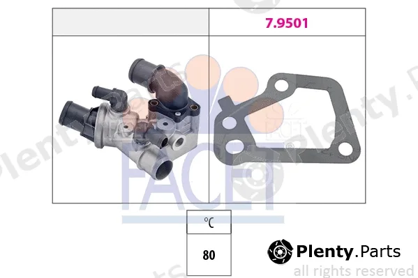 Facet 7.8098 — Thermostat, coolant Made in Italy - OE Equivalent