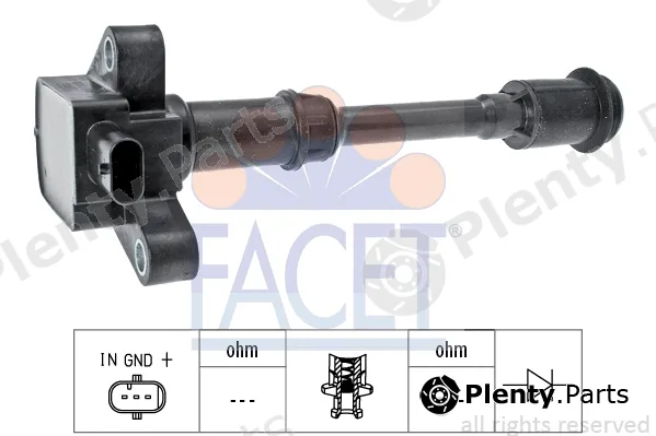 Facet 9.6461 — Ignition Coil Made in Italy - OE Equivalent
