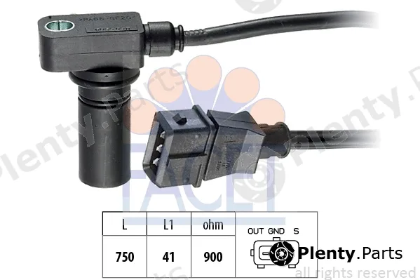 Facet 9.0066 — Sensor, crankshaft pulse Made in Italy - OE Equivalent
