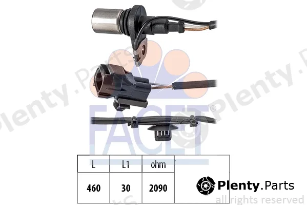 Facet 9.0720 — Sensor, crankshaft pulse Made in Italy - OE Equivalent