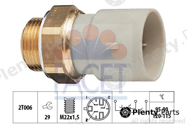 Facet 7.5655 — Temperature Switch, radiator fan Made in Italy - OE Equivalent