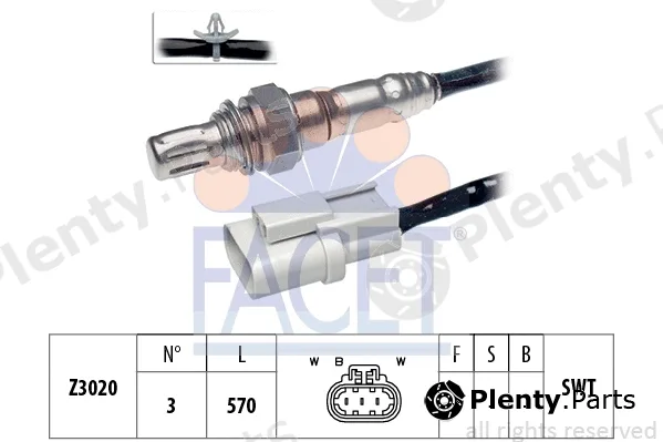 Facet 10.7398 — Lambda Sensor Made in Italy - OE Equivalent
