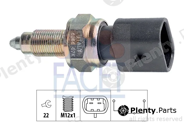 Facet 7.6066 — Switch, reverse light Made in Italy - OE Equivalent
