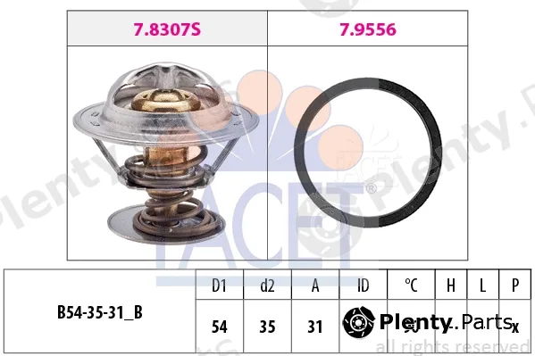 Facet 7.8307 — Thermostat, coolant Made in Italy - OE Equivalent