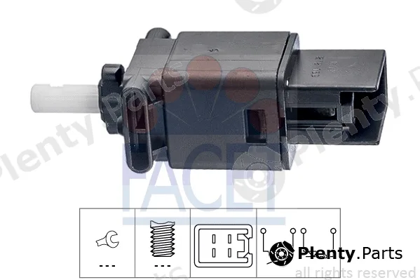 Facet 7.1272 — Stop Light Switch Made in Italy - OE Equivalent