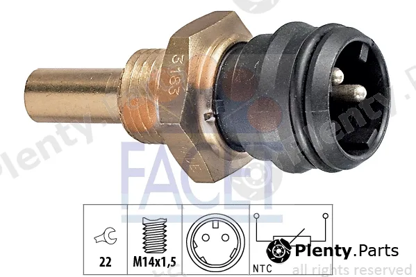 Facet 7.3183 — Sensor, coolant temperature Made in Italy - OE Equivalent