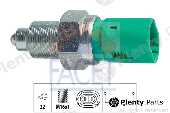 Facet 7.6114 — Switch, reverse light Made in Italy - OE Equivalent