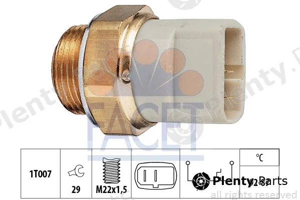 Facet 7.5049 — Temperature Switch, radiator fan Made in Italy - OE Equivalent