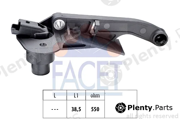 Facet 9.0177 — Sensor, crankshaft pulse Made in Italy - OE Equivalent