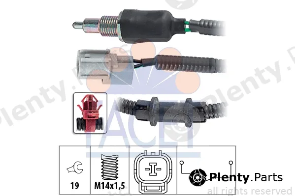 Facet 7.6175 — Switch, reverse light Made in Italy - OE Equivalent