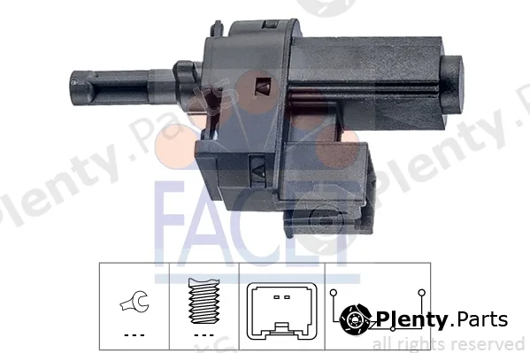 Facet 7.1221 — Switch, clutch control (cruise control) Made in Italy - OE Equivalent