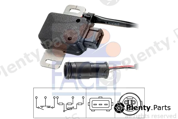 Facet 10.5076 — Sensor, throttle position Made in Italy - OE Equivalent