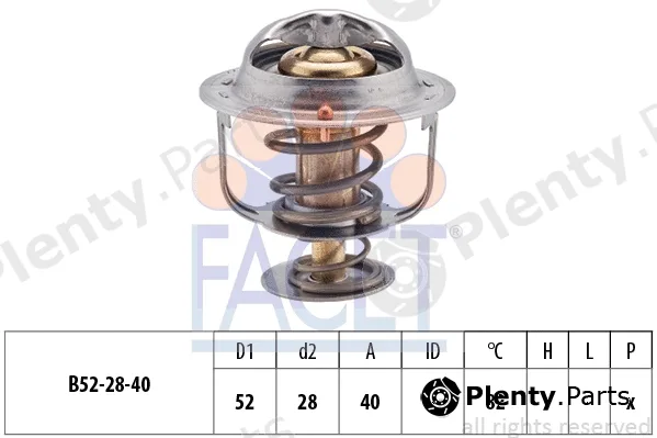 Facet 7.8383S — Thermostat, coolant Made in Italy - OE Equivalent
