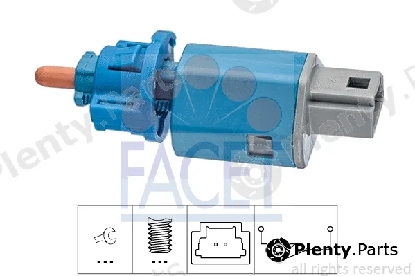 Facet 7.1274 — Switch, clutch control (cruise control) Made in Italy - OE Equivalent