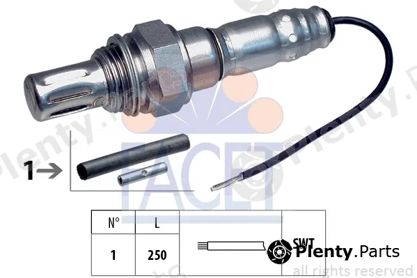 Facet 10.7001 — Lambda Sensor Made in Italy - OE Equivalent