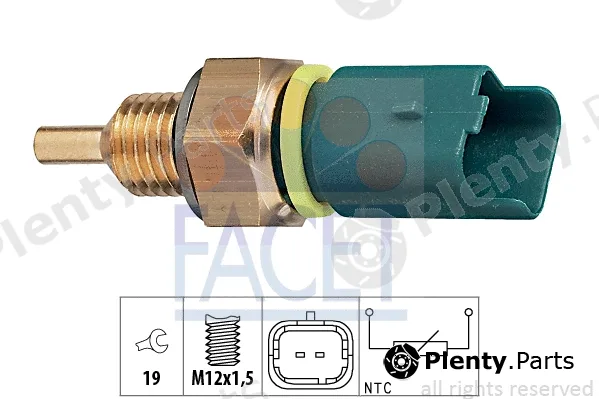 Facet 7.3276 — Sensor, coolant temperature Made in Italy - OE Equivalent