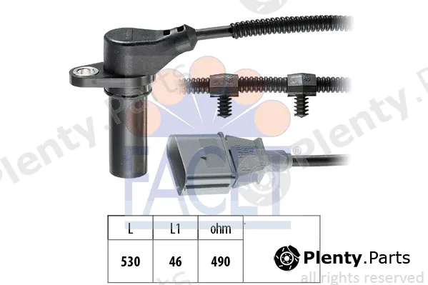 Facet 9.0504 — Sensor, crankshaft pulse Made in Italy - OE Equivalent