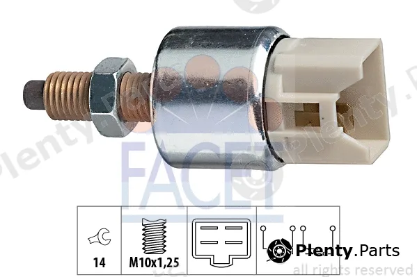 Facet 7.1122 — Stop Light Switch Made in Italy - OE Equivalent
