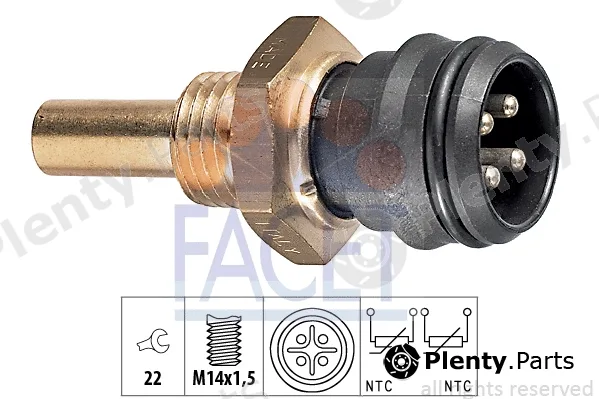 Facet 7.3151 — Sensor, coolant temperature Made in Italy - OE Equivalent