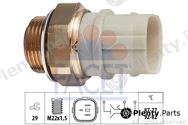 Facet 7.5651 — Temperature Switch, radiator fan Made in Italy - OE Equivalent
