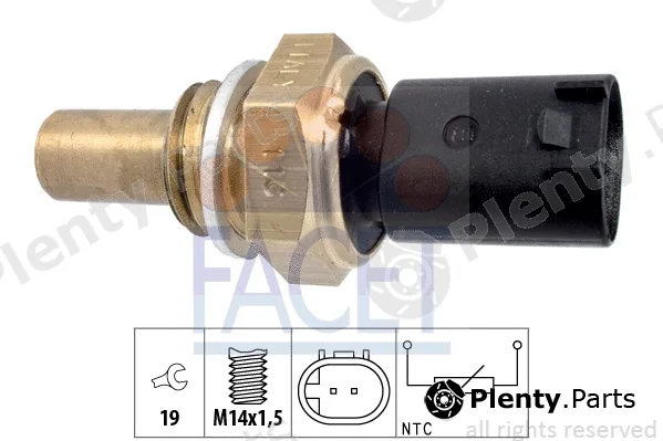Facet 7.3350 — Sensor, oil temperature Made in Italy - OE Equivalent
