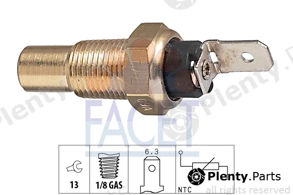 Facet 7.3079 — Sensor, coolant temperature Made in Italy - OE Equivalent