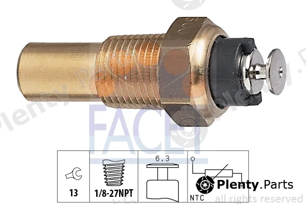 Facet 7.3005 — Sensor, coolant temperature Made in Italy - OE Equivalent