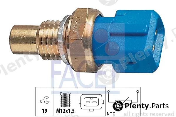 Facet 7.3194 — Sensor, coolant temperature Made in Italy - OE Equivalent