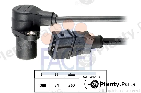 Facet 9.0228 — Sensor, crankshaft pulse Made in Italy - OE Equivalent